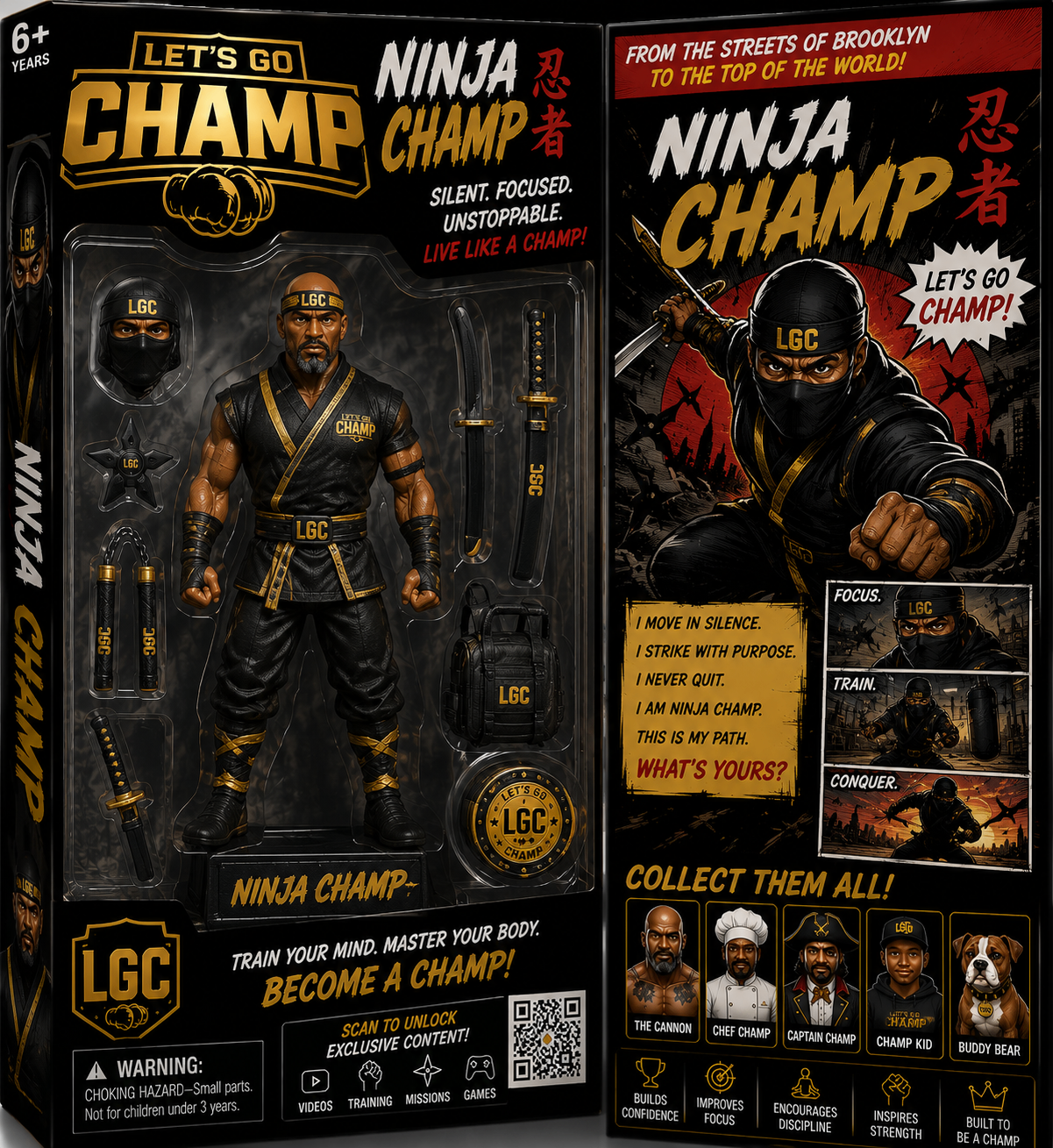 Let's Go Champ Ninja Champ collector action figure