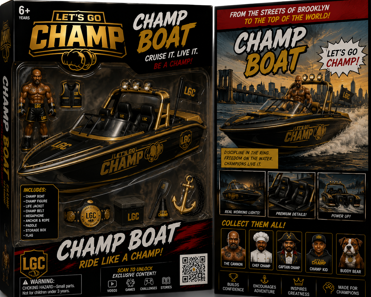 Let's Go Champ Champ Boat collector action figure