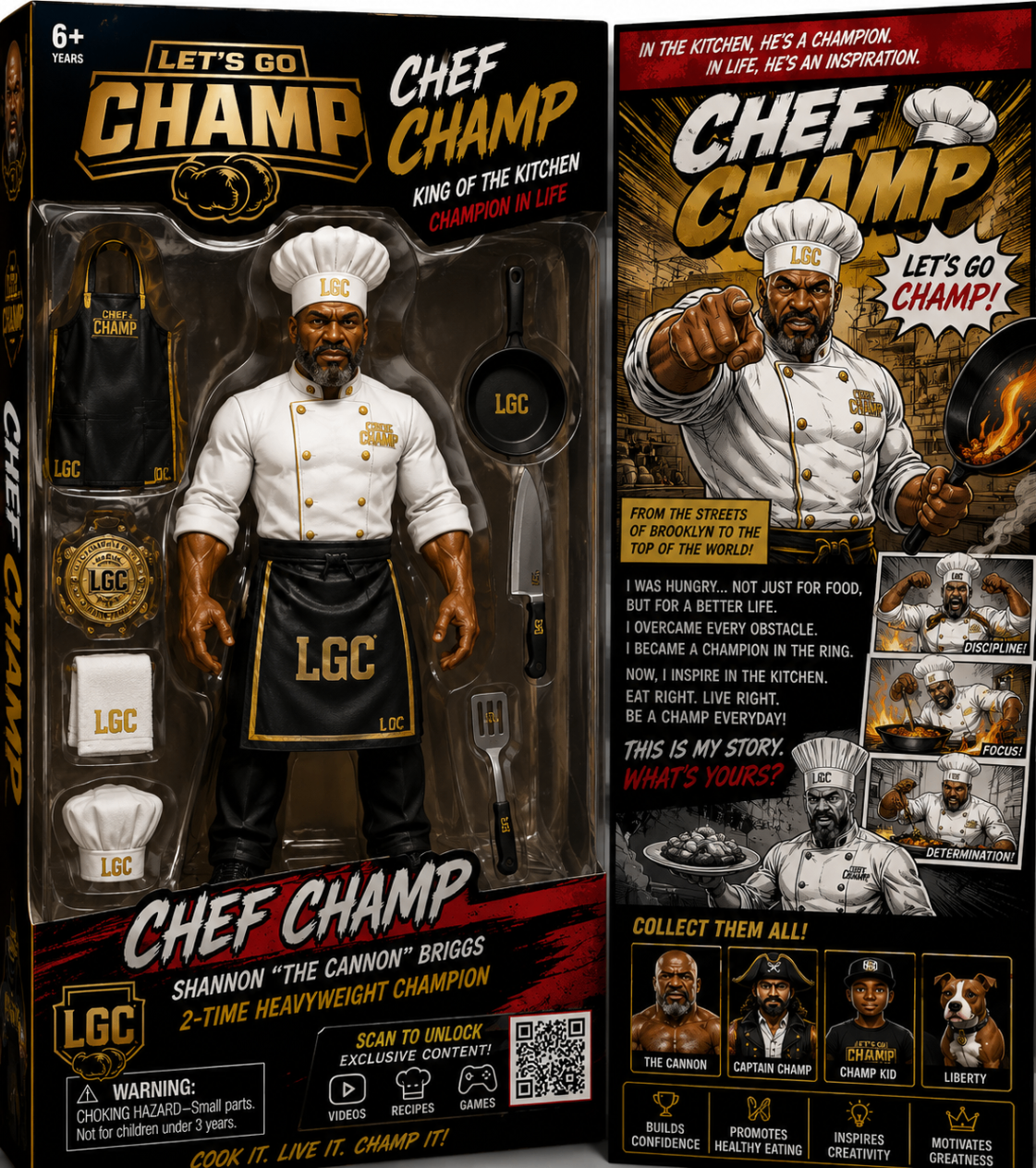 Let's Go Champ Chef Champ (Retail Pack) collector action figure