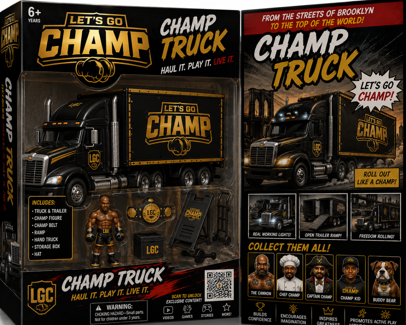 Let's Go Champ Champ Truck collector action figure