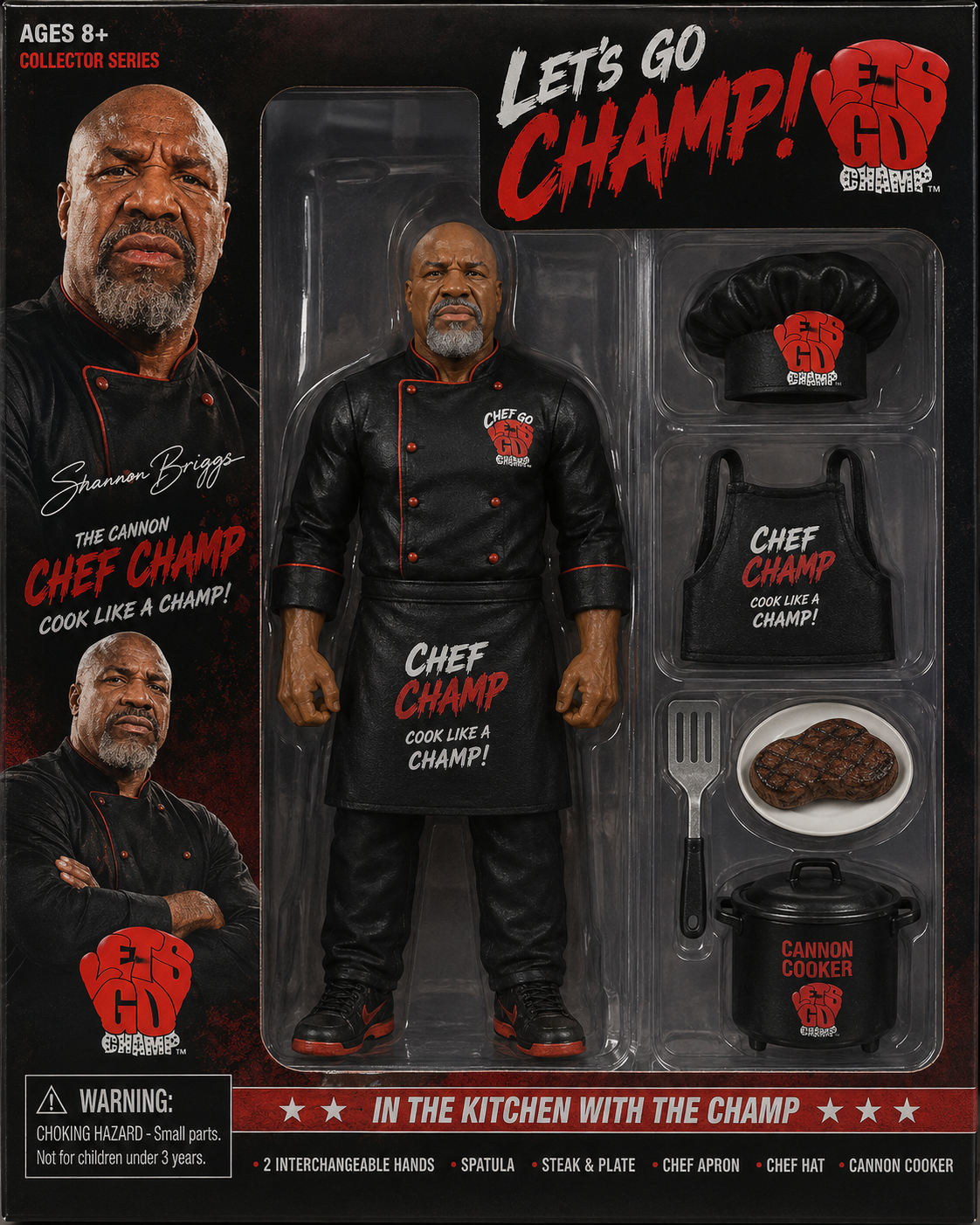 Let's Go Champ Chef Champ collector action figure