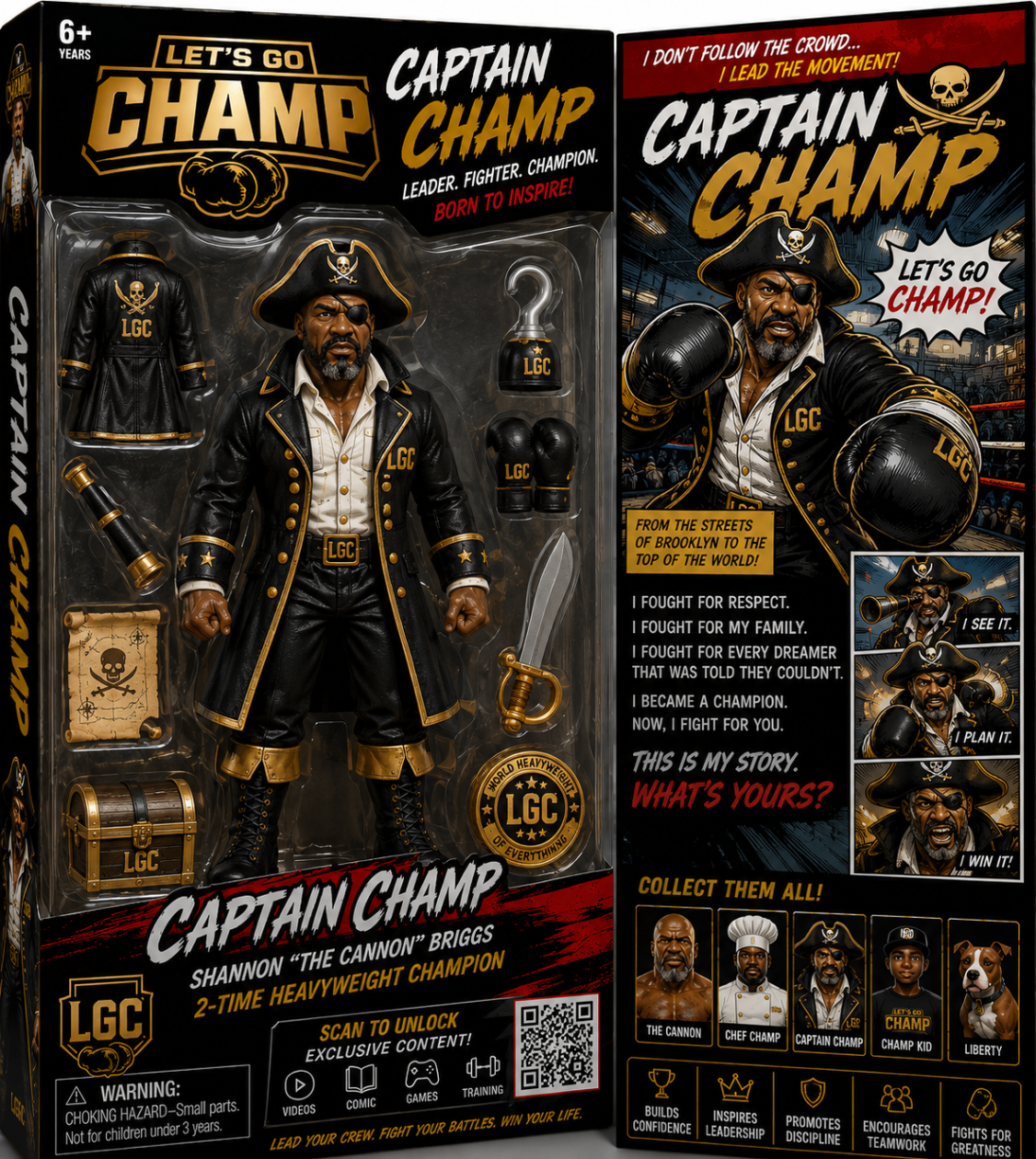 Let's Go Champ Captain Champ collector action figure